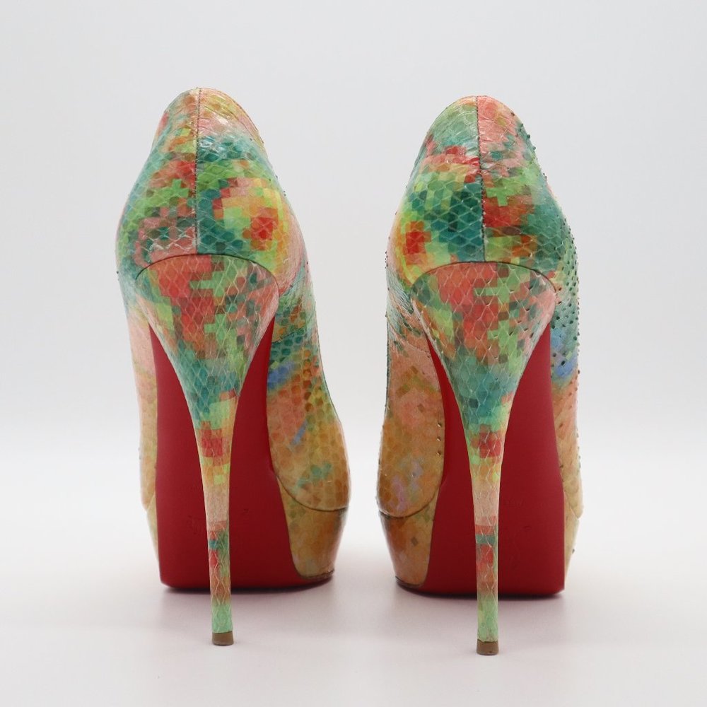 Christian Louboutin Multicolor Python Pixel Troca… - image 6